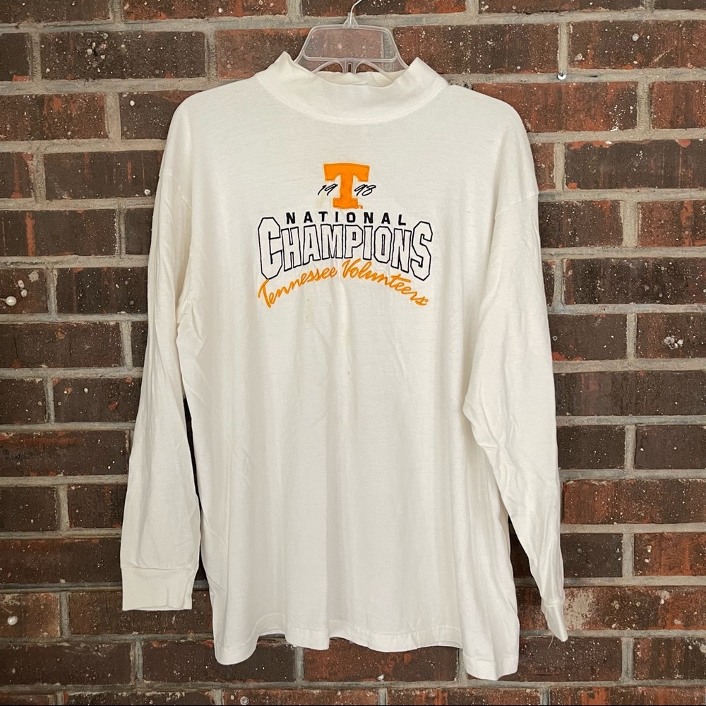 Vintage Tennessee Volunteers 1998 National Champions Mock Neck Top